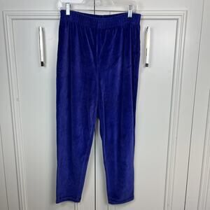 VTG blue velour lounge pants petite L